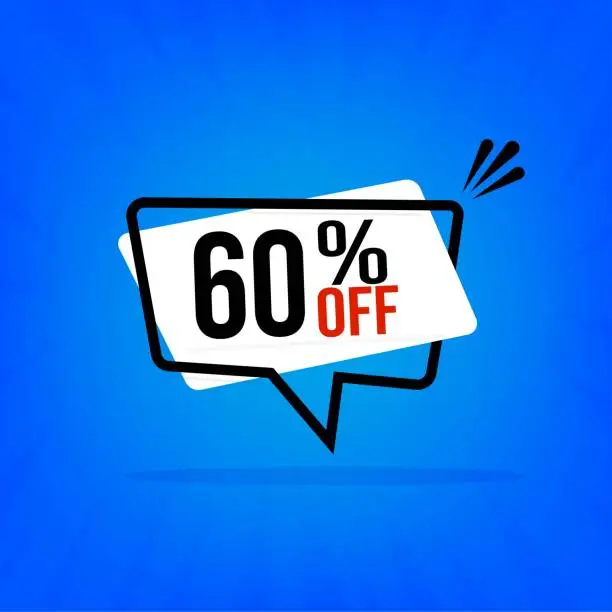 Vector illustration of Discount for big sales