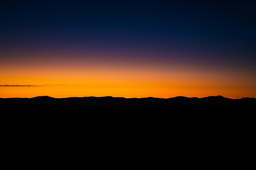Sunset over the Namibian Desert