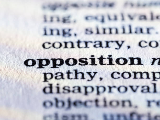 istock Opposition written in the dictionary 1475983175