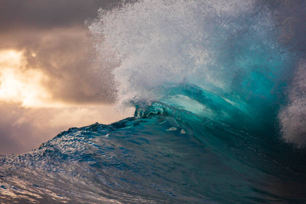 istock Wave explosion in the ocean on a stormy morning 1475992750