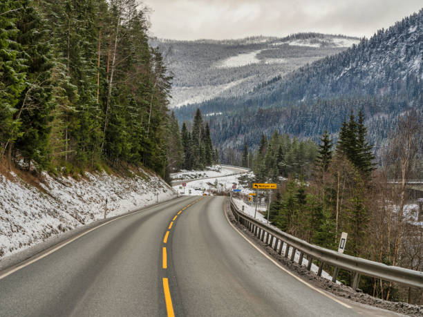 istock Winding road through Nesbyen in Rural Norway 1475995167