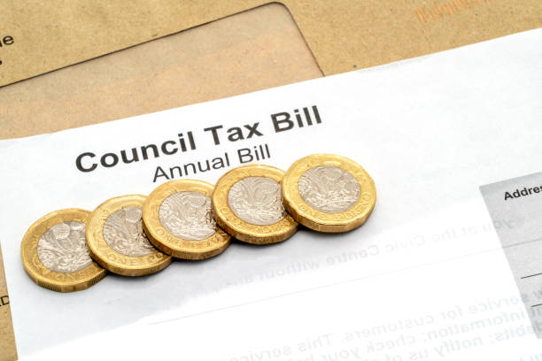 Council tax bill - UK stock photo