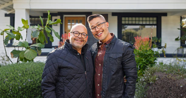 istock Mixed Race Gay Couple Smiling Together 1476004146