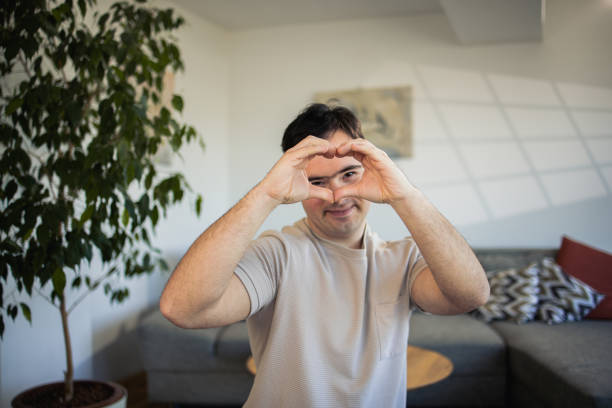 Man with Down syndrome