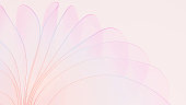 Abstract pink background with floral drapes, gorgeous concept image of 3D renderings