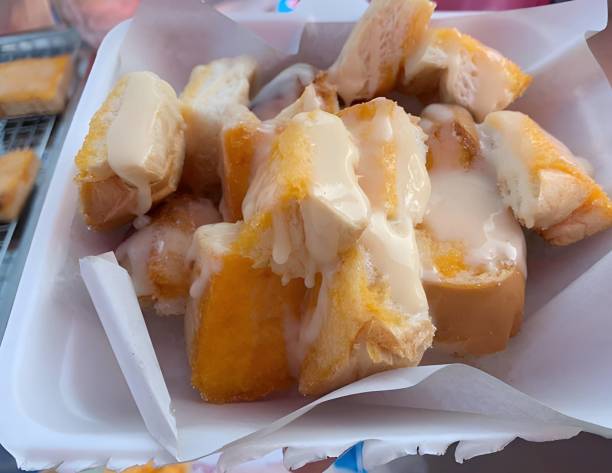 bread grilled with butter and milk