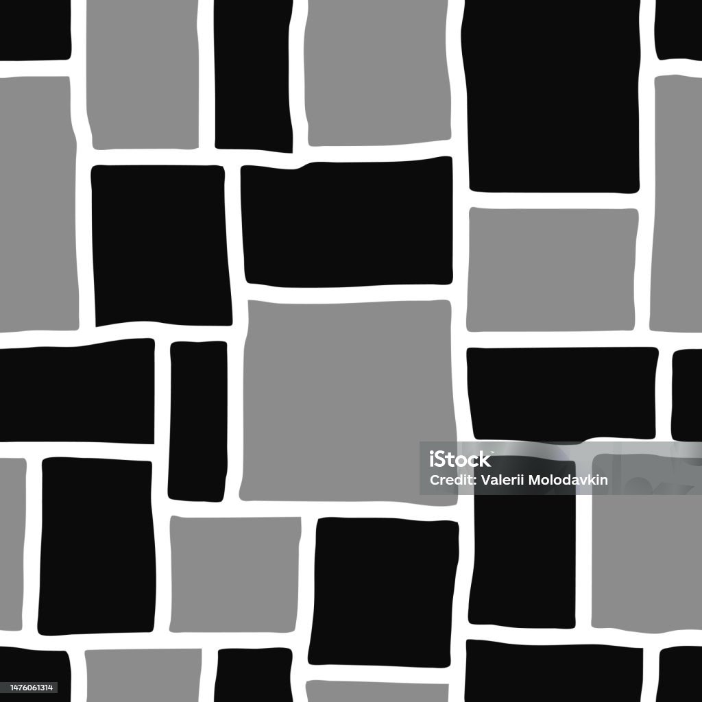 Stone Blocks Seamless Pattern Wall Stock Illustration - Download Image ...