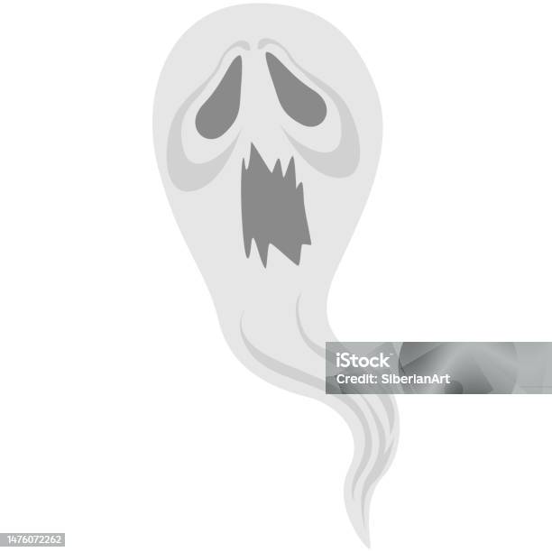 Spooky Mask Vector Spooky Ghost Halloween Mask Photo Booth Accessory Vector Stock ...