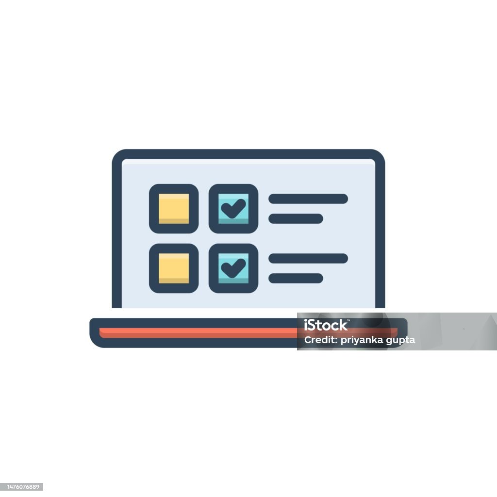 Computer Screen Evaluation Icon Assessments Evaluation Stock Illustration - Download Image Now ...