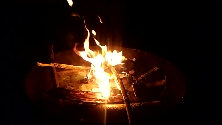 Bonfire at night