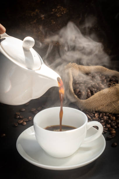 istock A cup of fresh coffee on rusty metal wall with copy space. 1476094499