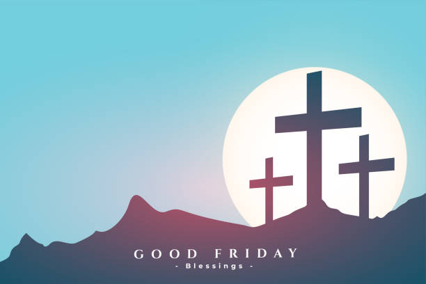 good friday religious background to remember resurrection of christ good friday religious background to remember resurrection of christ vector good friday stock illustrations