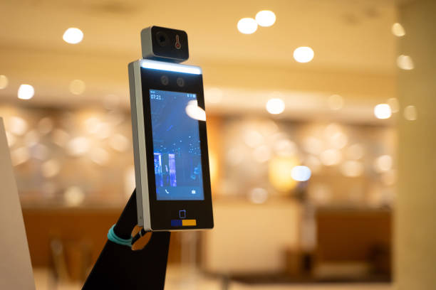 istock face scanner Thermometer before staying in a hotel 1476104864