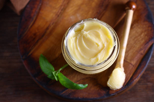 butter ghee, healthy super food butter ghee, healthy super food clarified butter stock pictures, royalty-free photos & images