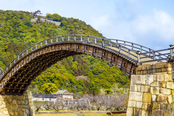 istock Kintaikyo Bridge with blue sky on a sunny spring morning (Iwakuni City, Yamaguchi Prefecture) 1476112519