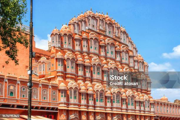 Hawa Mahal Jaipur India Stock Photo - Download Image Now - Ancient, Arch - Architectural Feature, Architectural Column