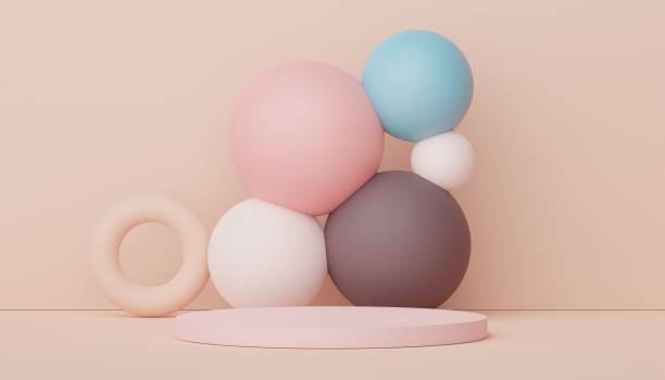 istock 3d render display podium for product and cosmetic presentation. Minimal scene for advertising. Abstract clean background for web banner and mock up. simple geometric shapes. 1476116815