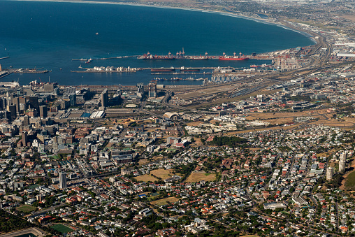 Cape Town view from the Table Mountain