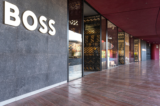 Hugo Boss Brand Store In Tirana Albania Stock Photo - Download Image ...