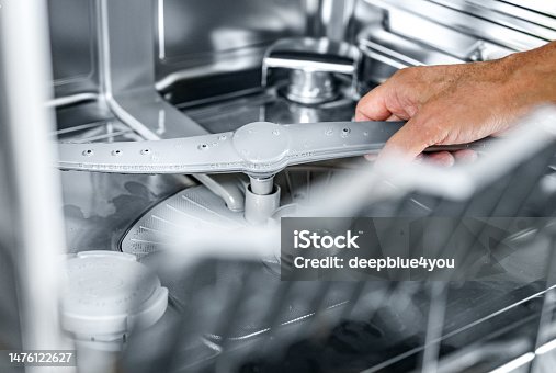 istock Inspect and clean the dishwasher 1476122627