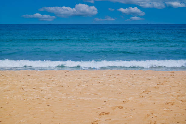 istock Splashing wave beach and blue sky in phuket thailand 1476130790