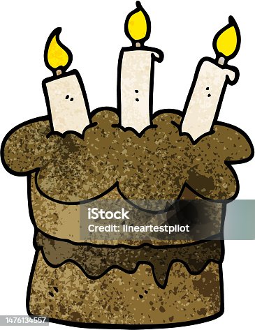 istock cartoon doodle chocolate cake 1476134557