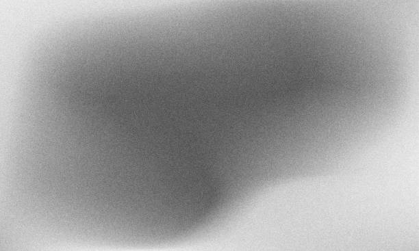 schwarz-weißer farbverlauf, abstrakter hintergrund mit körnung, textur, rauscheffekt - watercolor paper audio stock-grafiken, -clipart, -cartoons und -symbole