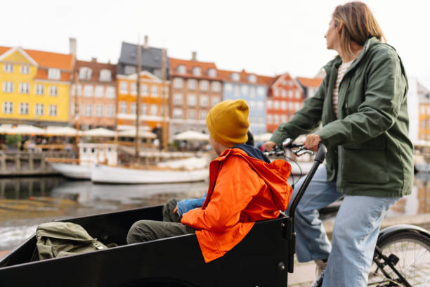 istock Cargo bike ride with mom 1476147477