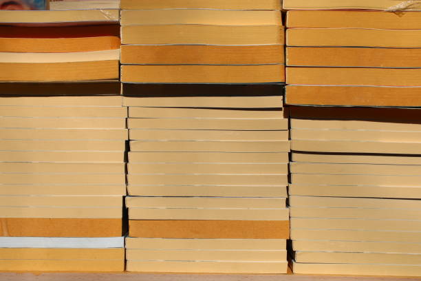 istock A stack of books with one that says'the word 