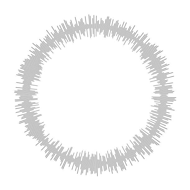 Signal in circle pattern vector art illustration