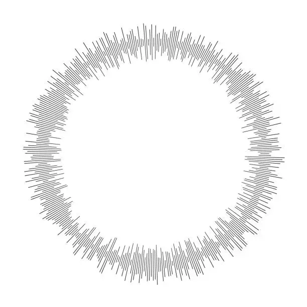 Vector illustration of Signal in circle pattern