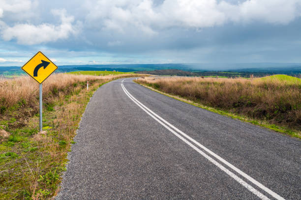 istock Turning road through Adelaide Hills farms 1476166811