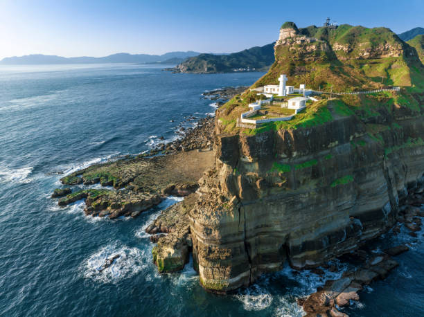 istock Aerial view of Bitou Cape lighthouse, Taiwan. 1476175418
