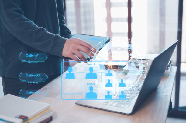 istock human resourse management, team management concept, man working with tablet and computer laptop manage the team in an organisation, team leader, manager 1476192714