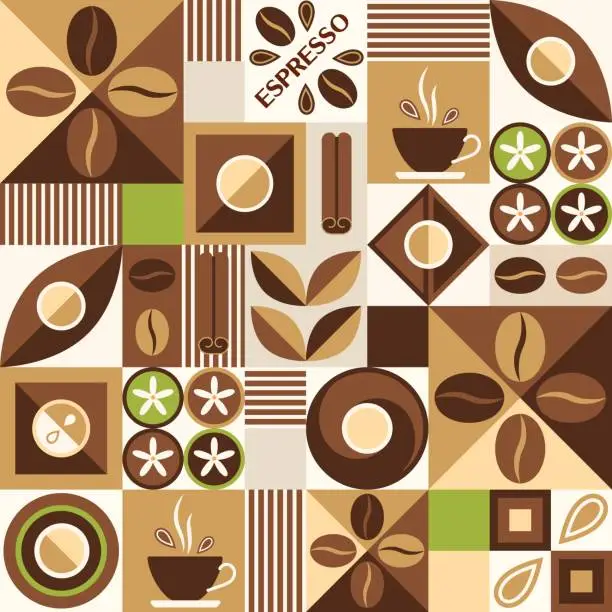 Vector illustration of Coffee theme background