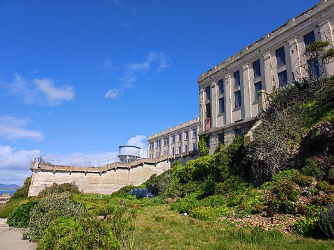 Alcatraz prison, located on Alcatraz Island in San Francisco, California