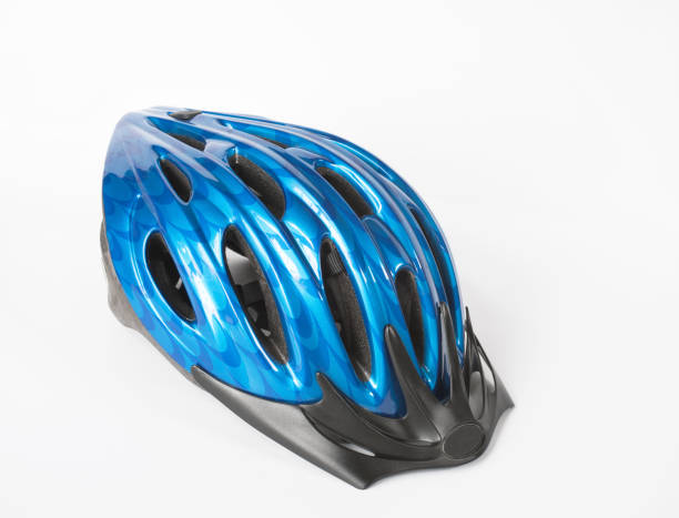 istock Blue Bicycle Helmet Isolated on White Background 1476201279
