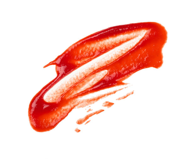 istock Wet stain of red tomato ketchup isolated 1476201588