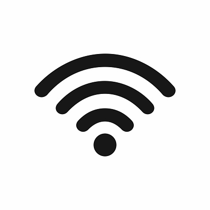 Wifi icon isolated on white background