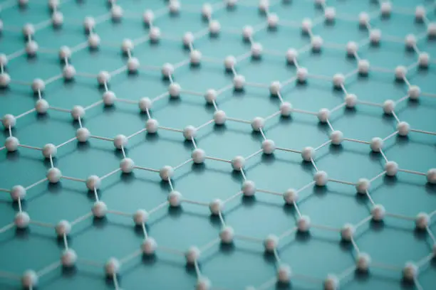 Carbon graphene abstract medical background.