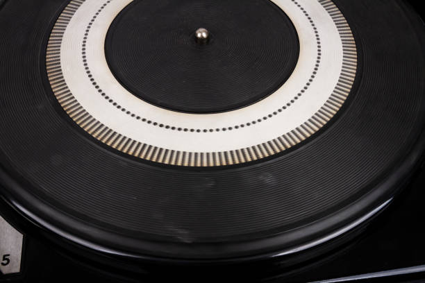istock Close up of vintage turntable vinyl record player 1476217996