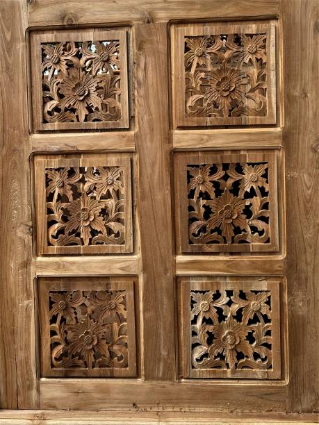 istock Six Square Wood motif 1476218013