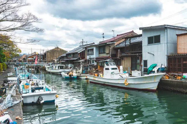 Japanese fishing village in Yoshiwara Irie, Maizuru shi