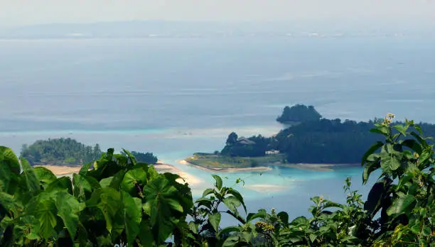 Landscape of the coast of Samal Island, Davao, Mindanao - Philippines.