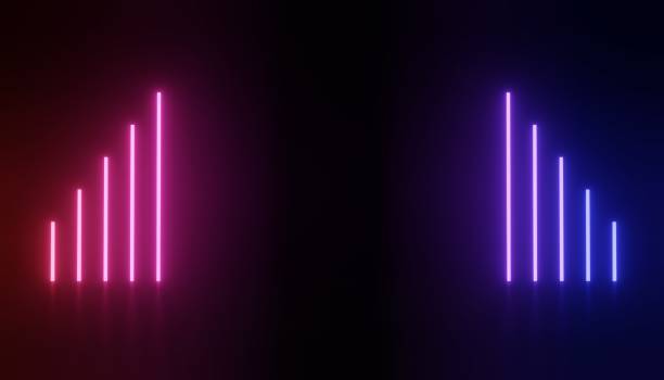 istock 3d render of RGB neon light on darkness background. Abstract Laser lines show at night. Ultraviolet spectrum beam scene 1476247443