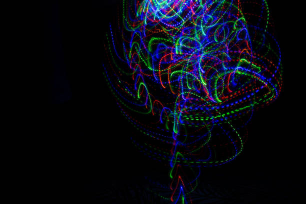 istock Colorful light paint motion in dark 1476247580