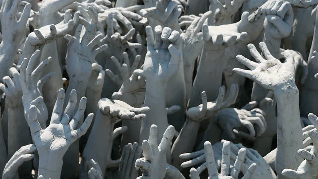 A shot over Statue Of Hands