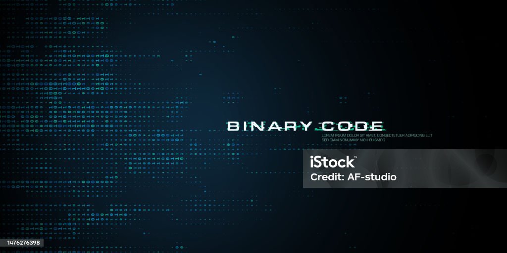 Binary Background Stock Illustration - Download Image Now - Bandwidth ...