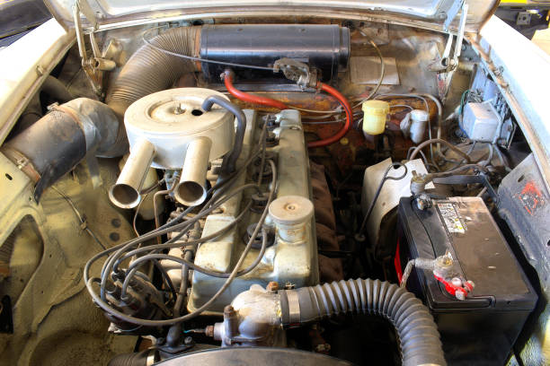 istock An automobile engine in need of maintenance. 1476280728