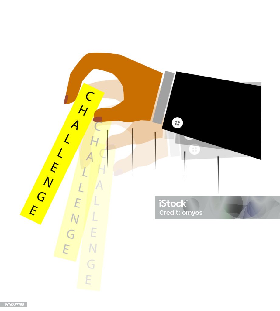 Challeng Simple Vector Take A Challenge Or Risk Simple Vector Illustration Stock Illustration ...